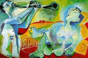 pablo de valladolid Painting - Serenade L aubade 1965 Pablo Picasso